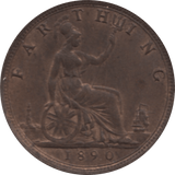 1890 FARTHING 2 ( UNC ) 65 - Farthing - Cambridgeshire Coins