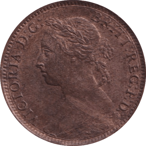 1890 FARTHING ( AUNC ) - Farthing - Cambridgeshire Coins