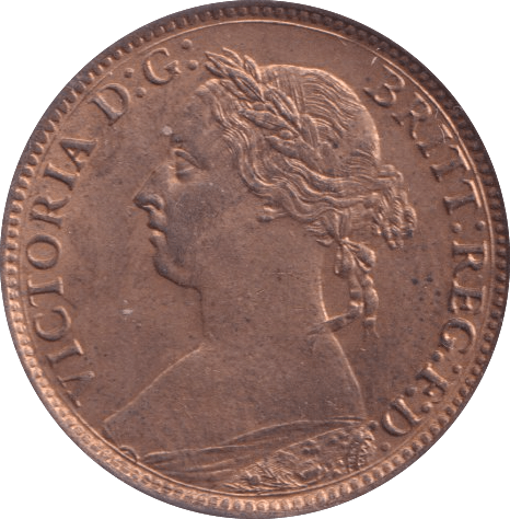 1890 FARTHING ( BU ) - Farthing - Cambridgeshire Coins