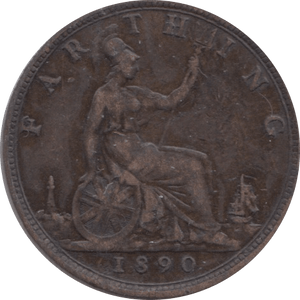 1890 FARTHING ( FAIR ) - Farthing - Cambridgeshire Coins