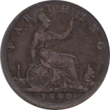 1890 FARTHING ( FAIR ) - Farthing - Cambridgeshire Coins