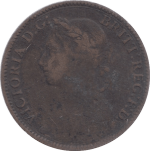 1890 FARTHING ( FINE ) 5 - Farthing - Cambridgeshire Coins