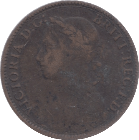 1890 FARTHING ( FINE ) 5 - Farthing - Cambridgeshire Coins