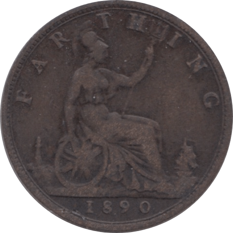 1890 FARTHING ( GF ) 1 - Farthing - Cambridgeshire Coins