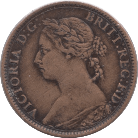 1890 FARTHING ( GVF ) - Farthing - Cambridgeshire Coins