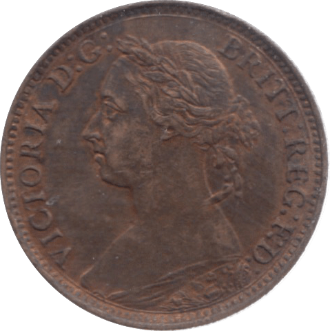 1890 FARTHING ( UNC ) 18 - Farthing - Cambridgeshire Coins