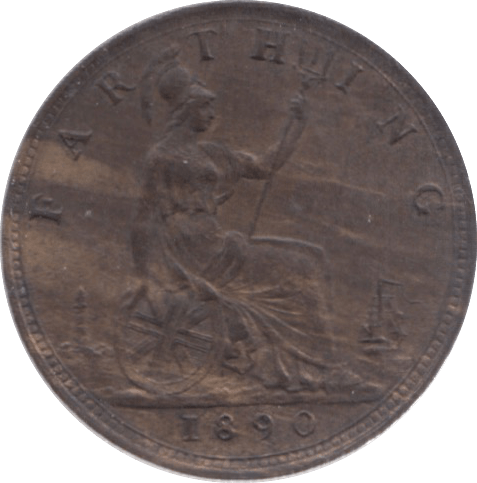 1890 FARTHING ( UNC ) 18 - Farthing - Cambridgeshire Coins
