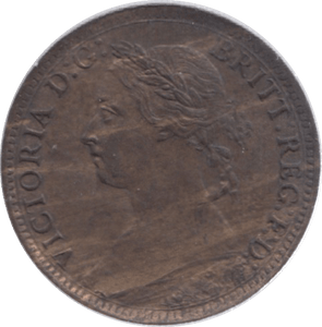 1890 FARTHING ( UNC ) 18 - Farthing - Cambridgeshire Coins