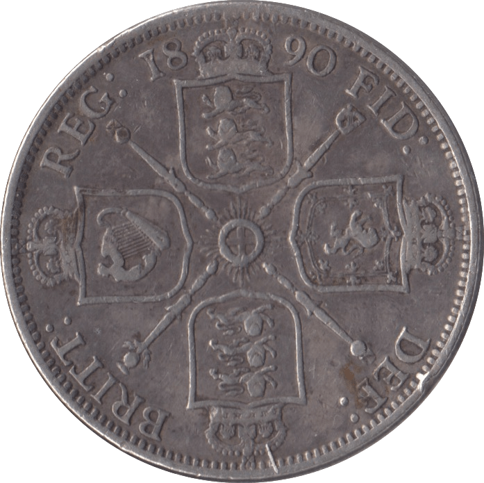 1890 FLORIN (FINE ) - FLORIN - Cambridgeshire Coins
