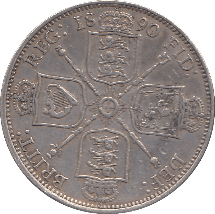 1890 FLORIN ( GVF ) 3 - Florin - Cambridgeshire Coins