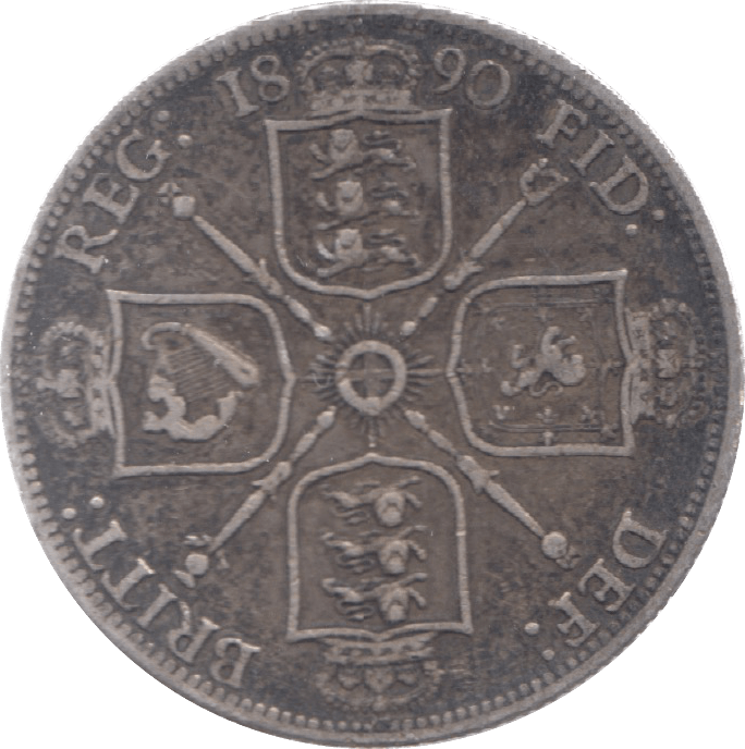 1890 FLORIN ( VF ) 6 - Florin - Cambridgeshire Coins