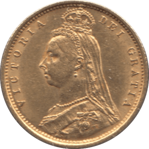 1890 GOLD HALF SOVEREIGN ( AUNC ) 1 - Half Sovereign - Cambridgeshire Coins