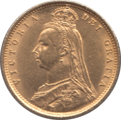 1890 GOLD HALF SOVEREIGN ( AUNC ) - Half Sovereign - Cambridgeshire Coins