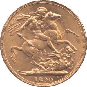 1890 GOLD SOVEREIGN ( EF ) - Sovereign - Cambridgeshire Coins