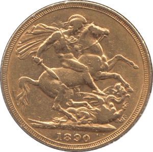 1890 GOLD SOVEREIGN ( GVF ) MELBOURNE MINT - Sovereign - Cambridgeshire Coins
