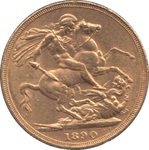 1890 GOLD SOVEREIGN ( GVF ) - Sovereign - Cambridgeshire Coins