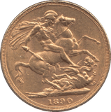 1890 GOLD SOVEREIGN ( GVF ) - Sovereign - Cambridgeshire Coins
