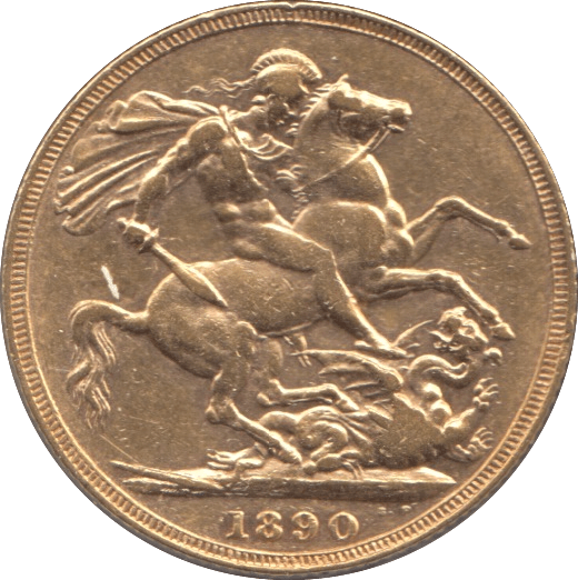 1890 GOLD SOVEREIGN ( GVF ) - Sovereign - Cambridgeshire Coins