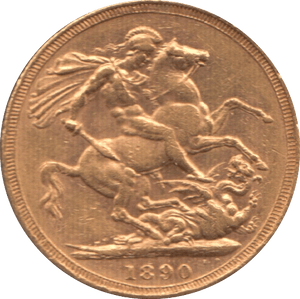 1890 GOLD SOVEREIGN ( GVF ) - Sovereign - Cambridgeshire Coins