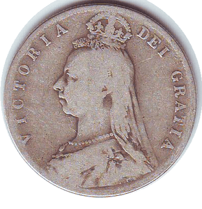 1890 HALFCROWN (F) - Halfcrown - Cambridgeshire Coins