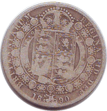 1890 HALFCROWN (F) - Halfcrown - Cambridgeshire Coins