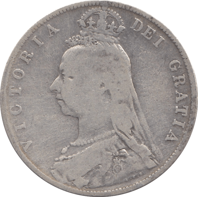 1890 HALFCROWN ( FINE ) 10 - Halfcrown - Cambridgeshire Coins