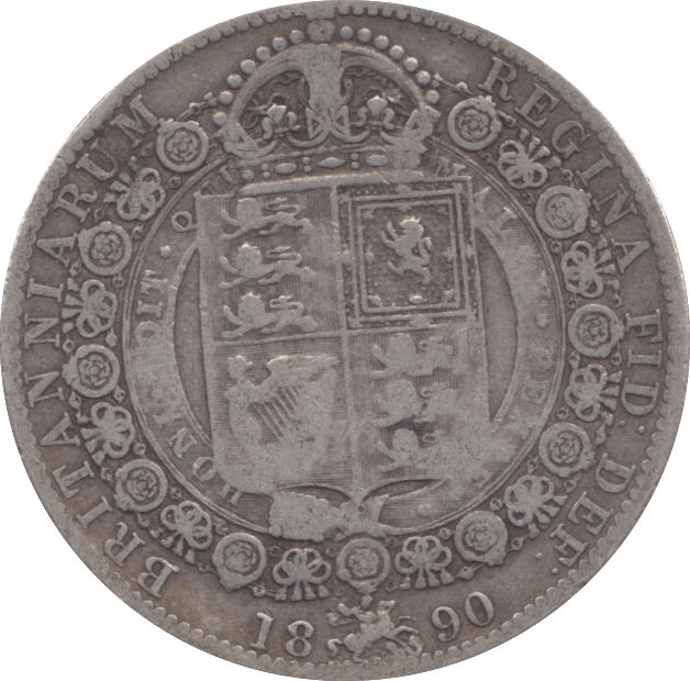 1890 HALFCROWN ( FINE ) 2 - HALFCROWN - Cambridgeshire Coins