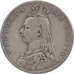 1890 HALFCROWN ( FINE ) - Halfcrown - Cambridgeshire Coins