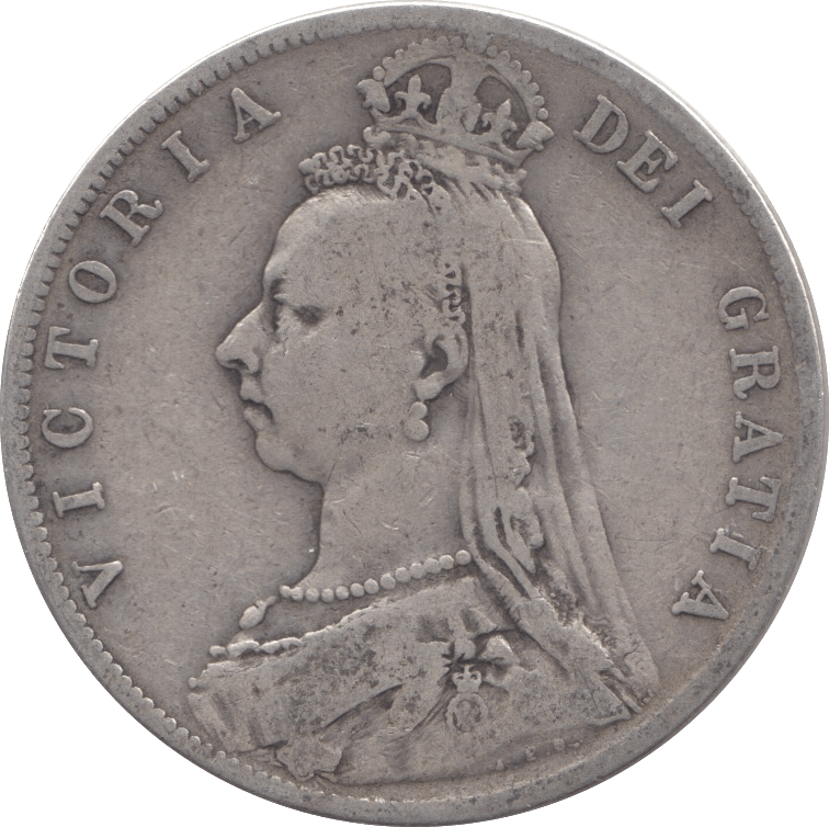 1890 HALFCROWN ( FINE ) - Halfcrown - Cambridgeshire Coins