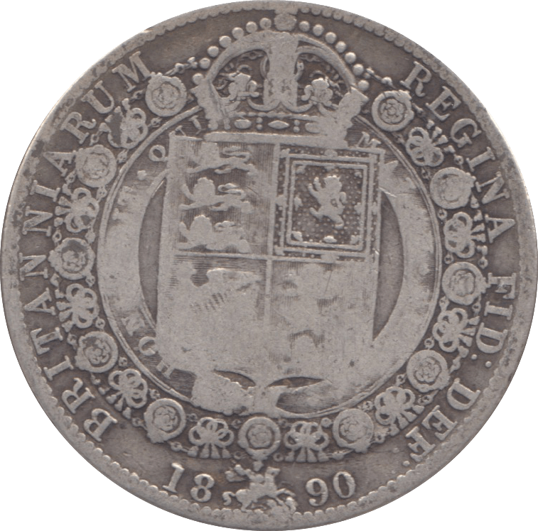 1890 HALFCROWN ( NF ) 3 - HALFCROWN - Cambridgeshire Coins