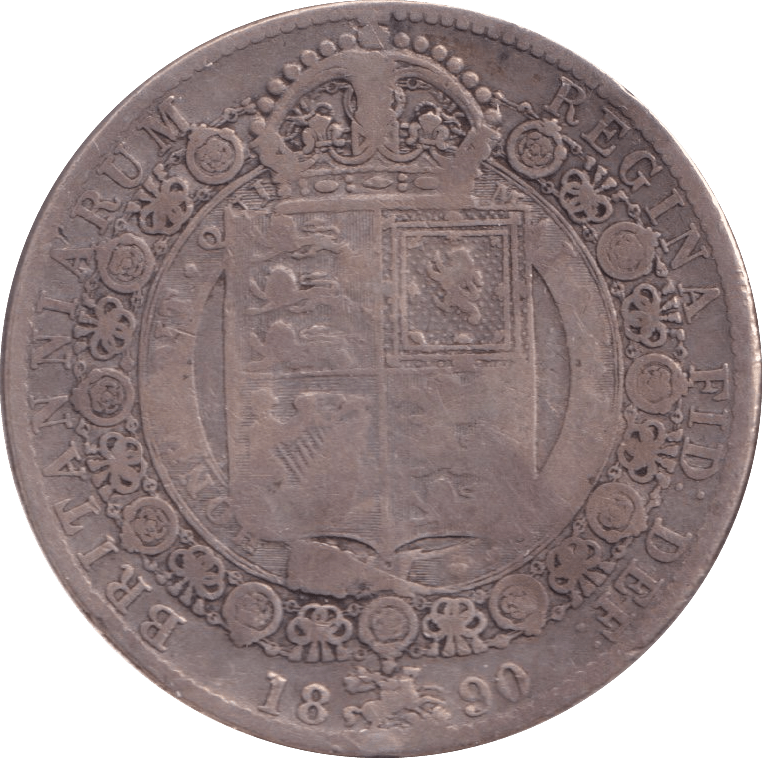 1890 HALFCROWN ( NF ) - HALFCROWN - Cambridgeshire Coins