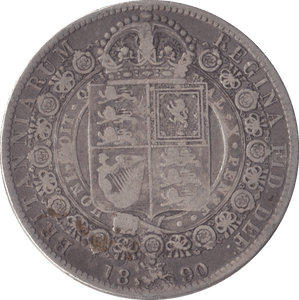 1890 HALFCROWN ( NF ) - HALFCROWN - Cambridgeshire Coins