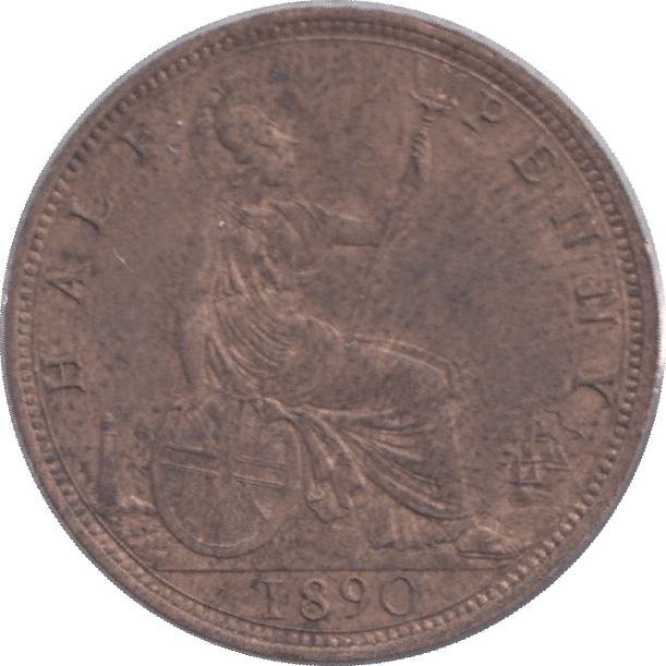 1890 HALFPENNY ( EF ) 2 - Halfpenny - Cambridgeshire Coins