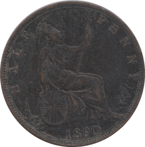 1890 HALFPENNY ( F ) 1 - Halfpenny - Cambridgeshire Coins