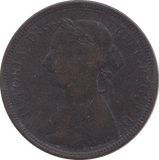 1890 HALFPENNY ( F ) B - Halfpenny - Cambridgeshire Coins