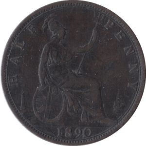 1890 HALFPENNY ( GF ) - Halfpenny - Cambridgeshire Coins