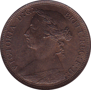 1890 HALFPENNY ( UNC ) - Halfpenny - Cambridgeshire Coins