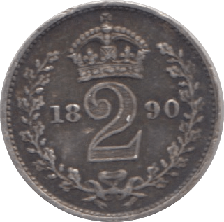1890 MAUNDY TWOPENCE ( GVF ) 5 - Maundy Coins - Cambridgeshire Coins
