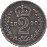 1890 MAUNDY TWOPENCE ( GVF ) 5 - Maundy Coins - Cambridgeshire Coins