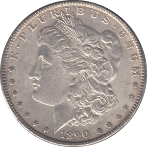 1890 MORGAN DOLLAR USA - SILVER WORLD COINS - Cambridgeshire Coins