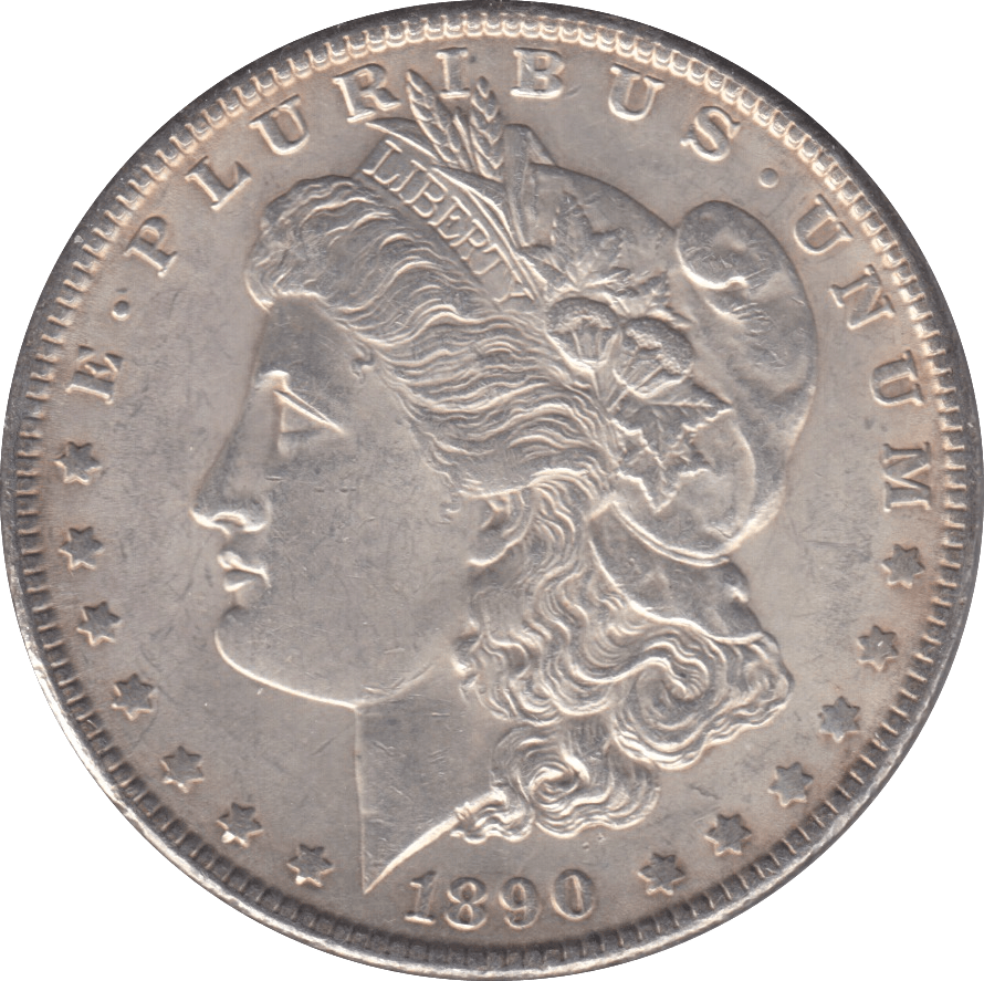 1890 MORGAN DOLLAR USA - SILVER WORLD COINS - Cambridgeshire Coins