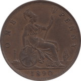 1890 PENNY 1 ( AUNC ) 61 - Penny - Cambridgeshire Coins