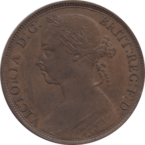 1890 PENNY 1 ( AUNC ) 61 - Penny - Cambridgeshire Coins