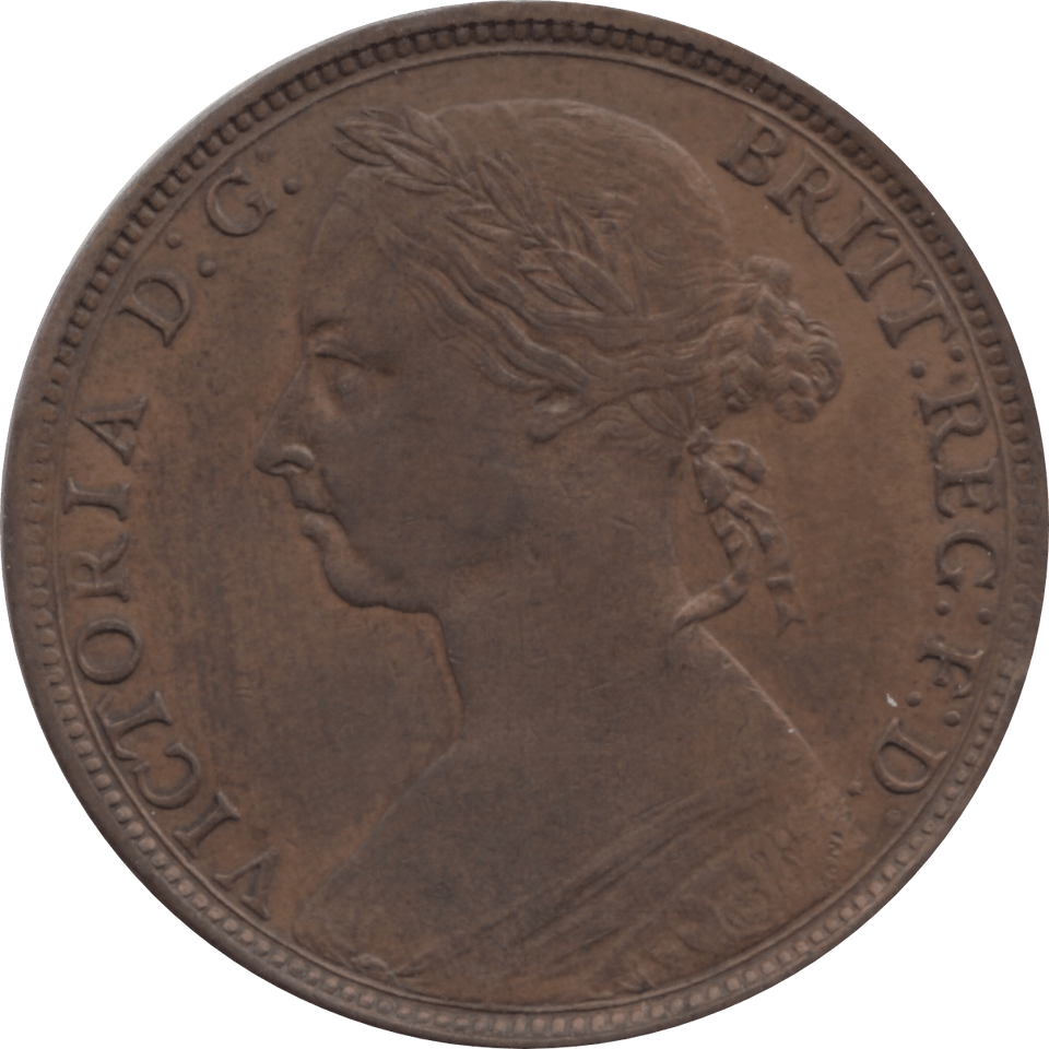 1890 PENNY 1 ( AUNC ) 61 - Penny - Cambridgeshire Coins