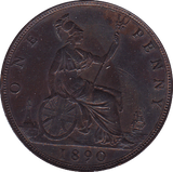 1890 PENNY ( AUNC ) B - Penny - Cambridgeshire Coins