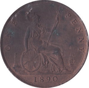 1890 PENNY ( EF ) - Penny - Cambridgeshire Coins