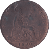 1890 PENNY ( EF ) - Penny - Cambridgeshire Coins