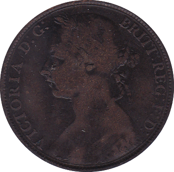 1890 PENNY ( F ) - Penny - Cambridgeshire Coins