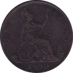 1890 PENNY ( F ) - Penny - Cambridgeshire Coins