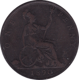 1890 PENNY ( F ) - Penny - Cambridgeshire Coins